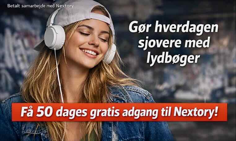 Få 50 dages gratis adgang til Nextory!